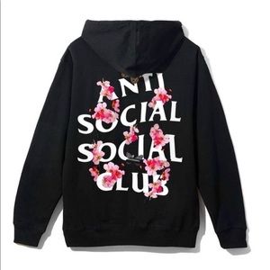 Anti Social Social Club Kkoch Black Hoodie Sm BNWT